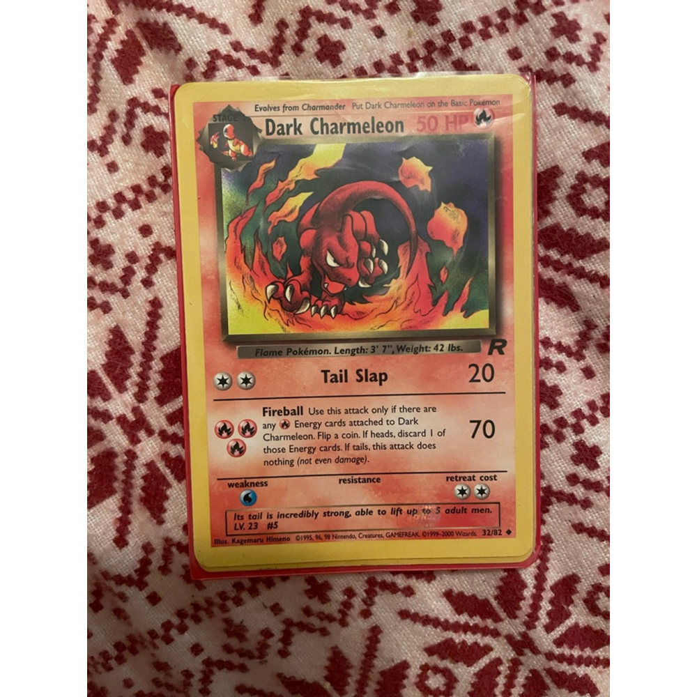 Boys Pokémon Dark Charmeleon Trading Card One Size Red Yellow